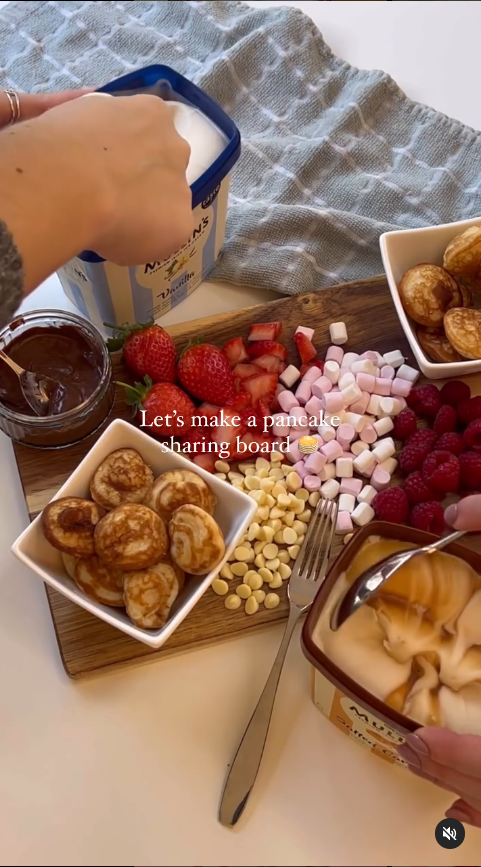 lets make pancake sharing board mullins content creation